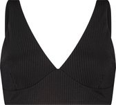 WALLIEN - Dames Bikini Top Halter - Black Ocean - Zwart