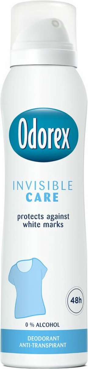Goedkoopste Odorex Invisible Care Anti-Transpirant Deodorant Spray - 6x 150ml - Voordeelverpakking