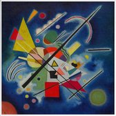 JUNIQE - Poster met kunststof lijst Kandinsky - Blue Painting -30x30