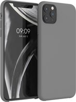 kwmobile telefoonhoesje voor Apple iPhone 11 Pro Max - Hoesje met siliconen coating - Smartphone case in steengrijs