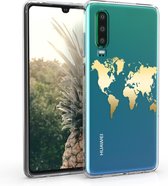 kwmobile telefoonhoesje voor Huawei P30 - Hoesje voor smartphone - Wereldkaart design