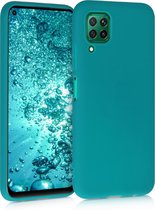 kwmobile telefoonhoesje voor Huawei P40 Lite - Hoesje voor smartphone - Back cover in mat petrol