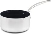 Bol.com GreenPan Barcelona Evershine sauspan met 2 schenktuiten 16cm/1.5L aanbieding