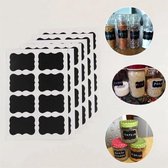 16 Stuks - Keuken Etiket Labels - Krijtbord - Etiketten - Voorraadkast etiketten/stickers - Blackboard - Stickers - Keukenaccessoires