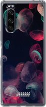 Sony Xperia 5 II Hoesje Transparant TPU Case - Jellyfish Bloom #ffffff