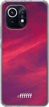 6F hoesje - geschikt voor Xiaomi Mi 11 -  Transparant TPU Case - Red Skyline #ffffff