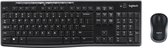 Logitech Wireless Combo MK270 clavier Souris incluse USB QWERTY Espagnole Noir