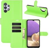 Book Case - Samsung Galaxy A32 5G Hoesje - Groen