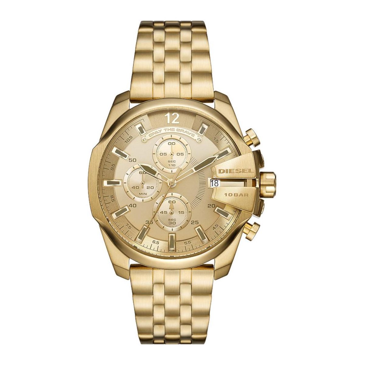 Diesel Baby Chief DZ4565 Horloge - Staal - Goudkleurig - Ø 43 mm