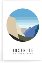 Walljar - Yosemite Valley United States III - Muurdecoratie - Poster