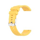 Voor Huawei Honor Watch ES siliconen vervangende polsband horlogeband (geel)