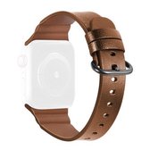 Vervangende lederen horlogebanden voor Apple Watch Series 6 & SE & 5 & 4 40 mm / 3 & 2 & 1 38 mm (bruin)