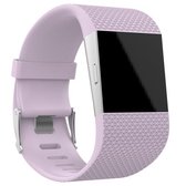 Rhombus Texture verstelbare sport polsband voor FITBIT Surge (lichtpaars)