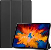 Voor Lenovo Tab P11 Pro (TB-XJ706F) Custer Texture Horizontale flip lederen tas met drievoudige houder en slaap- / wekfunctie (zwart)