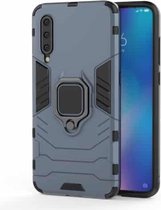 Panther PC + TPU schokbestendige beschermhoes voor Galaxy A30 & A20, met magnetische ringhouder (grijs)