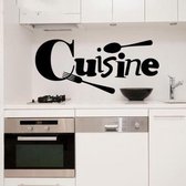 Lepel Vork Gesneden Keuken Sticker Restaurant Achtergrond Wanddecoratie Stickers