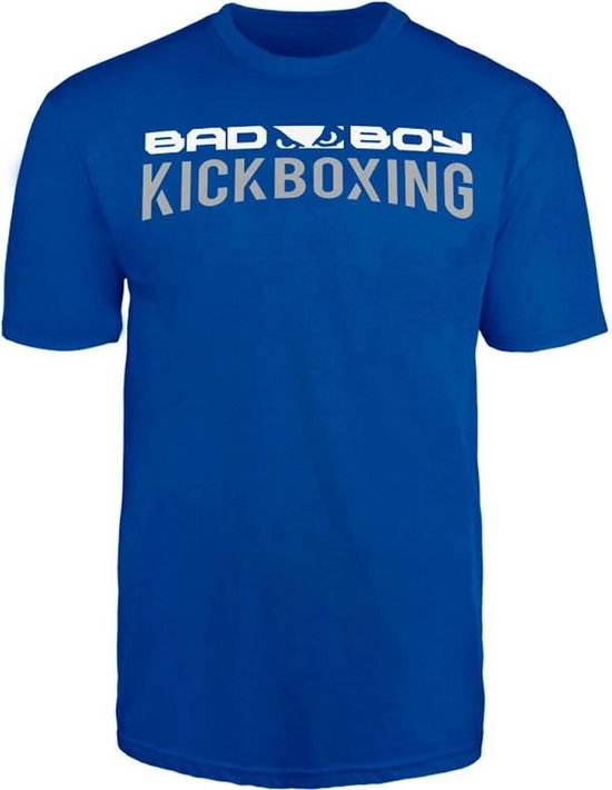 Bad Boy KICKBOXING DISCIPLINE T Shirt Blauw Kickboks Kleding maat S
