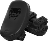 Venum Light Kick Pads Skintex Leer Zwart op Zwart Venum Light Kick Pads