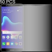 50 STKS 0.26mm 9H 2.5D Gehard Glas Film voor Huawei Y9 (2018)