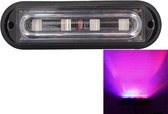 12W 720LM 4-LED rood + blauw licht 18 flitspatronen Autostrobe Noodwaarschuwingslamp Lamp, DC 12V