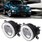 IPHCAR M702 2-pins 3-in-1 mistlamp + dagrijlicht + wit licht Angel Eyes (wit + geel licht)
