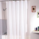 Witte polyester badkamer gordijn 180x200cm antibacterieel
