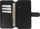 Minim 2-in-1 Samsung Galaxy A42 Hoesje Book Case en Back Cover Zwart
