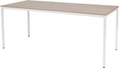 Bureautafel - Domino Basic 180x80 Havana Kersen - wit frame