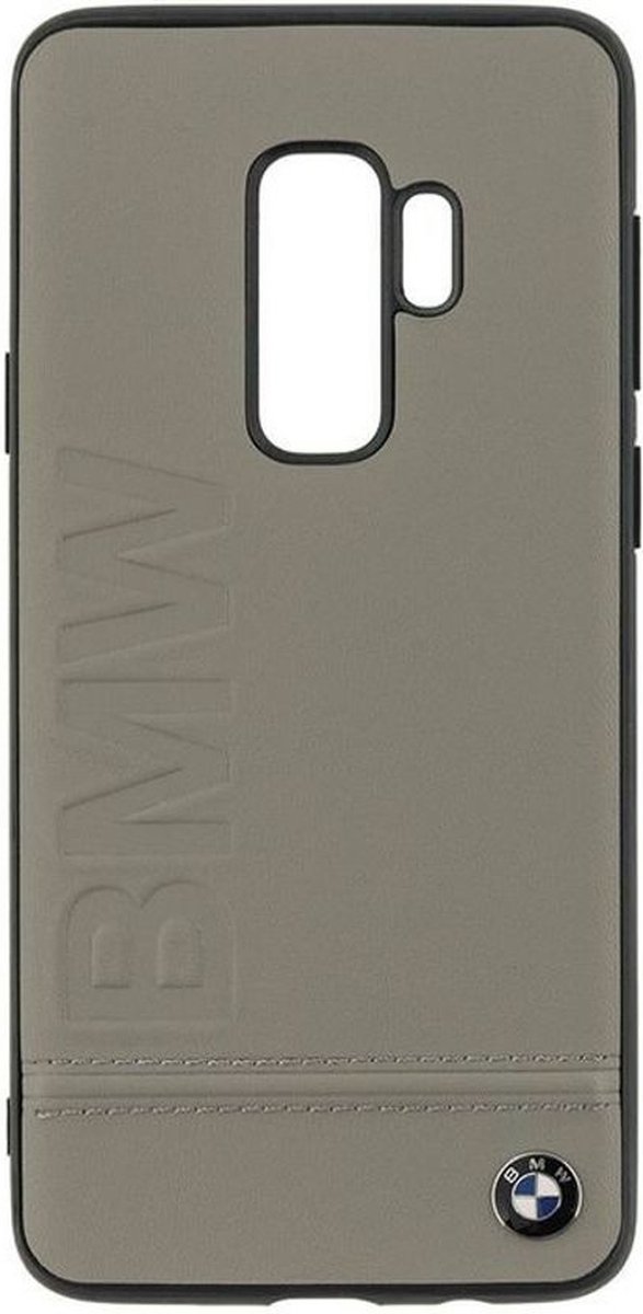 Beige hoesje BMW - Backcover - Stijlvol - Leer - Galaxy S9 Plus - BMW Edition