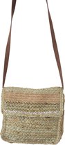 Jute tas - vierkante strandtas - festivaltas - 20x20 cm - handgemaakte tas - Mybag123