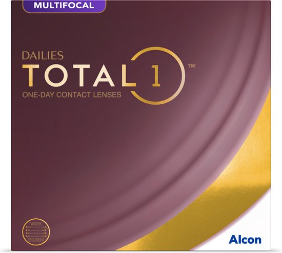 -0,50 – DAILIES TOTAL 1® Multifocal – Medium – 90 pack – Daglenzen – BC 8,50 – Multifocale contactlenzen