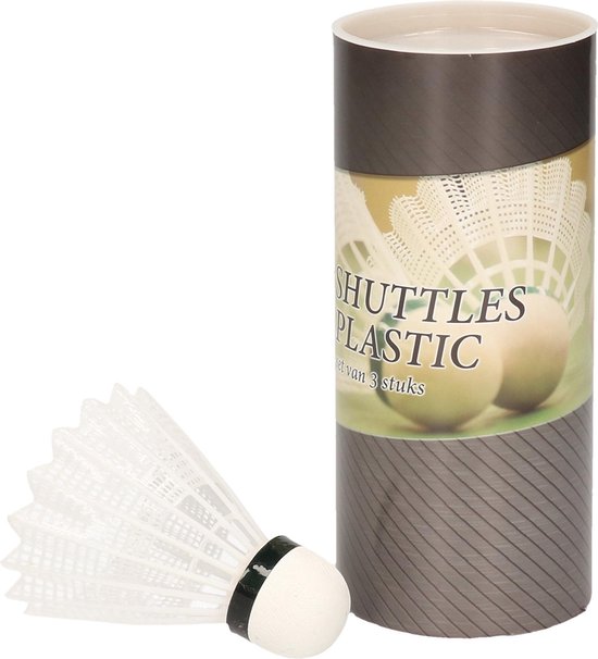 Tubo 3 Volanti Badminton Bianchi - Per Allenamento E Partite Amatoriali