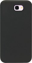 - ADEL Siliconen Back Cover Softcase Hoesje Geschikt voor Samsung Galaxy J4 Plus - Zwart