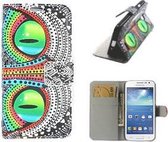 Samsung Core Lte G386F Hoesje Wallet Case Snake Eyes