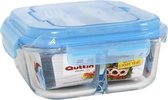 Lunchtrommel met Bestekvak Quttin Glas (1100 Cc)