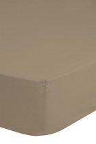 Zachte Jersey Hoeslaken 180x220cm - Hoekhoogte 30cm - 100% Katoen - Zand