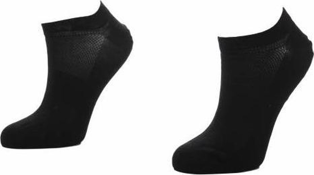 Marcmarcs 2 paar korte sneaker sokken - Katoen - 38 - Zwart