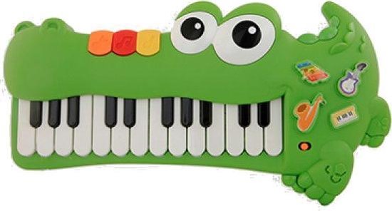 DKB Kinder speelgoed Piano - Muzikale Krokodil - Piano Kind - Kinderpiano - Speelgoedinstrument