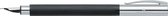 Faber-Castell vulpen - Ambition - zwart geborsteld edelhars - F - FC-148141