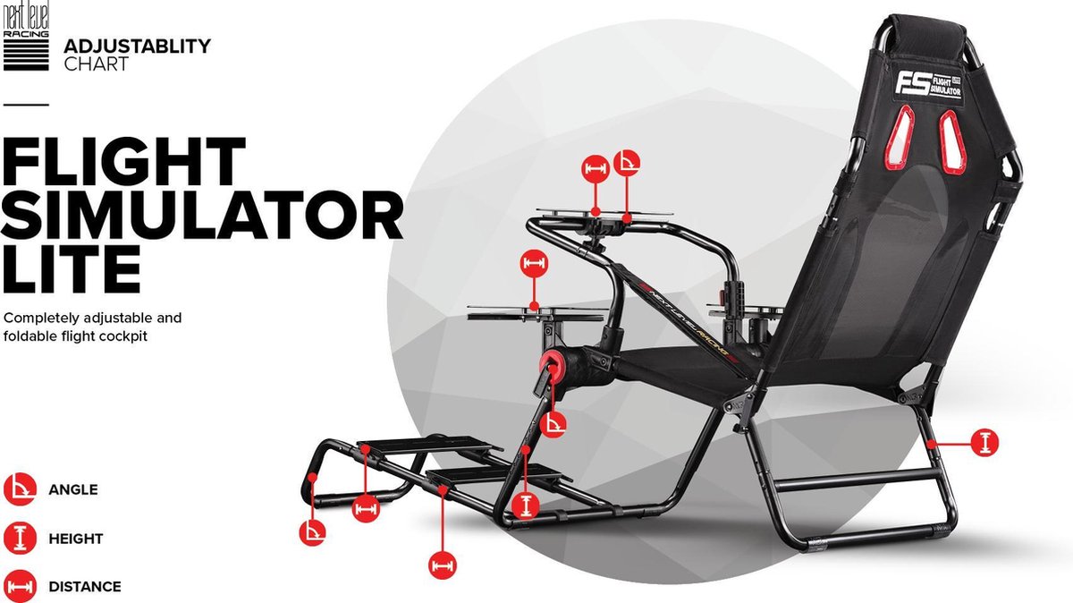 Cockpit pliable NEXT LEVEL RACING FLIGHT SIMULATOR LITE