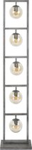 DePauwWonen Fischer Staande lamp - incl led lampen - E27 - Oud zilver