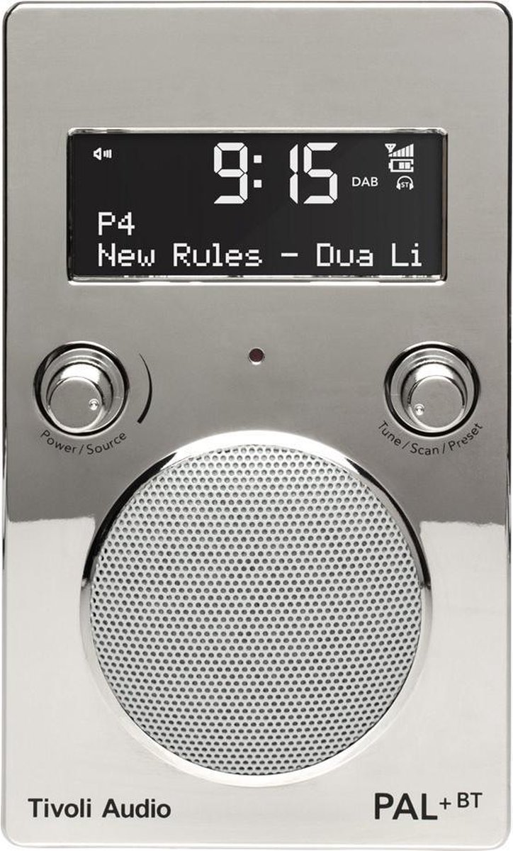 Tivoli Audio - PAL+Bluetooth - Draagbare radio - Chroom