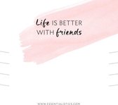 Essentialistics - Cadeauverpakking - Geschikt voor armbanden - Life is better with friends