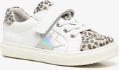 TwoDay leren meisjes sneakers met luipaardprint - Wit - Maat 26 - Echt leer - Uitneembare zool