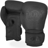 Joya Fight Gear - Gants de boxe Fight Fast en cuir - Noir mat - 16oz