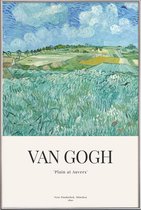 JUNIQE - Poster met kunststof lijst Van Gogh - Plain Near Auvers