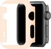 Telefoonglaasje Hoesje - Geschikt voor Apple Watch 1\ Apple Watch 2\ Apple Watch 3 - Kunststof - 42mm - Roze