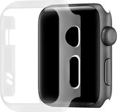 Telefoonglaasje Hoesje - Geschikt voor Apple Watch 1\ Apple Watch 2\ Apple Watch 3 - Kunststof - 42mm - Clear
