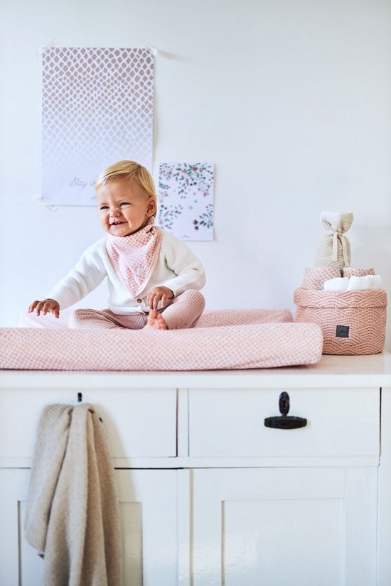 Jollein Slab Bandana Snake - Pale Pink - 2 Stuks van Jollein — afbeelding 4