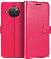 Portemonnee Book Case Hoesje Geschikt voor: Nokia G10 / G20 -  roze
